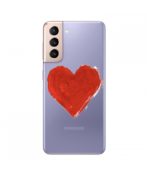 Husa Samsung Galaxy S21 Plus, Silicon Premium, BIG HEART